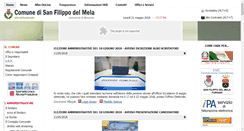 Desktop Screenshot of comune.sanfilippodelmela.me.it