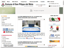 Tablet Screenshot of comune.sanfilippodelmela.me.it